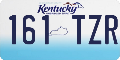 KY license plate 161TZR