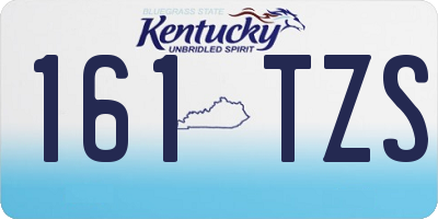 KY license plate 161TZS