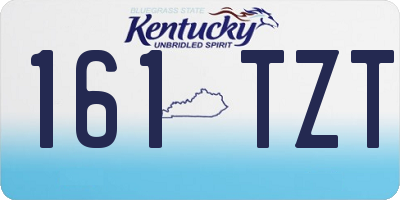 KY license plate 161TZT