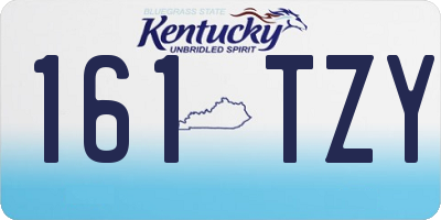 KY license plate 161TZY