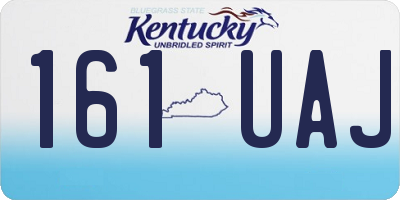 KY license plate 161UAJ