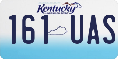 KY license plate 161UAS
