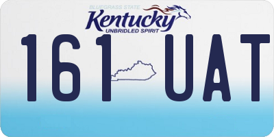 KY license plate 161UAT
