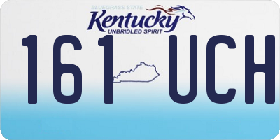 KY license plate 161UCH