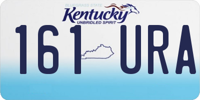 KY license plate 161URA