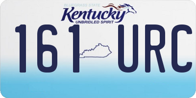 KY license plate 161URC