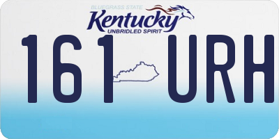 KY license plate 161URH