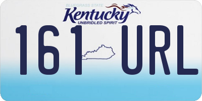 KY license plate 161URL
