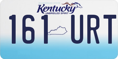 KY license plate 161URT