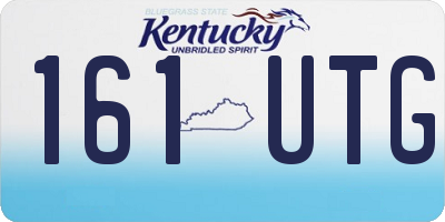 KY license plate 161UTG