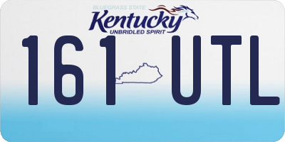 KY license plate 161UTL