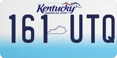 KY license plate 161UTQ