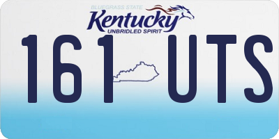 KY license plate 161UTS