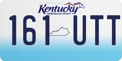 KY license plate 161UTT