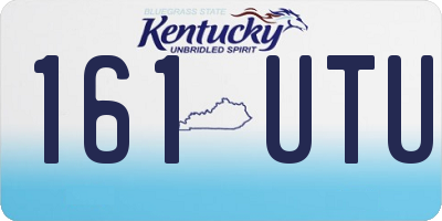 KY license plate 161UTU