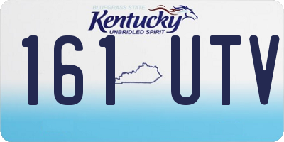 KY license plate 161UTV