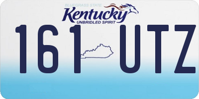 KY license plate 161UTZ