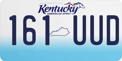 KY license plate 161UUD