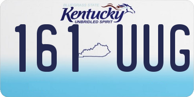 KY license plate 161UUG