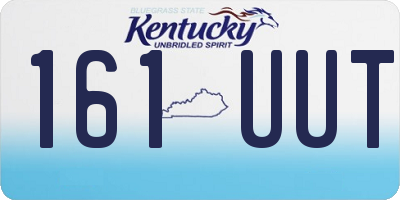 KY license plate 161UUT