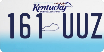 KY license plate 161UUZ