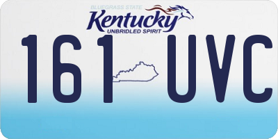 KY license plate 161UVC