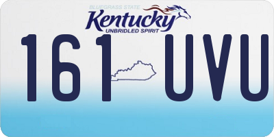 KY license plate 161UVU