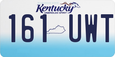 KY license plate 161UWT