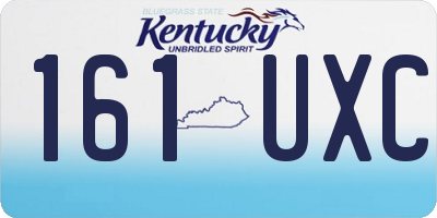 KY license plate 161UXC