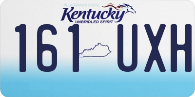 KY license plate 161UXH