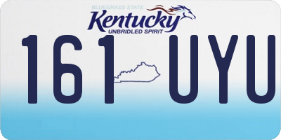 KY license plate 161UYU