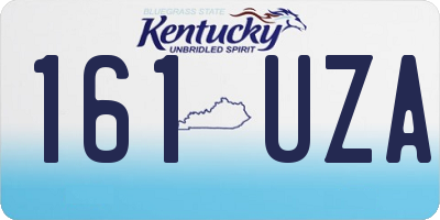 KY license plate 161UZA