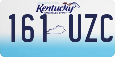 KY license plate 161UZC
