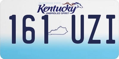 KY license plate 161UZI