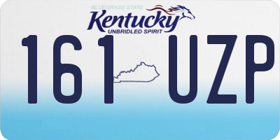 KY license plate 161UZP