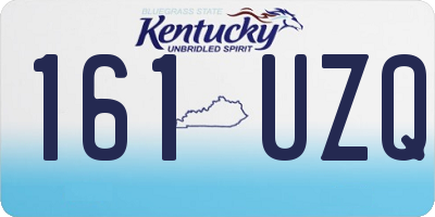 KY license plate 161UZQ
