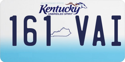 KY license plate 161VAI