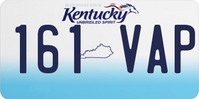 KY license plate 161VAP
