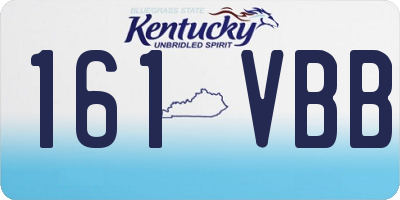 KY license plate 161VBB
