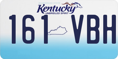 KY license plate 161VBH