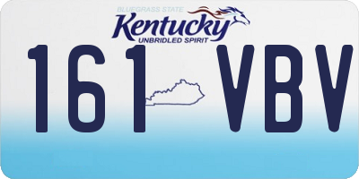 KY license plate 161VBV