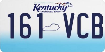 KY license plate 161VCB