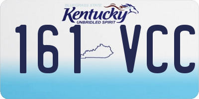 KY license plate 161VCC