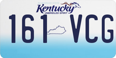 KY license plate 161VCG