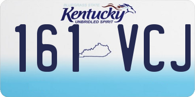 KY license plate 161VCJ