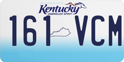 KY license plate 161VCM