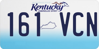 KY license plate 161VCN
