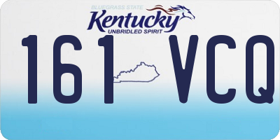 KY license plate 161VCQ