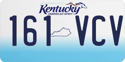 KY license plate 161VCV