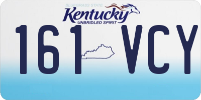 KY license plate 161VCY